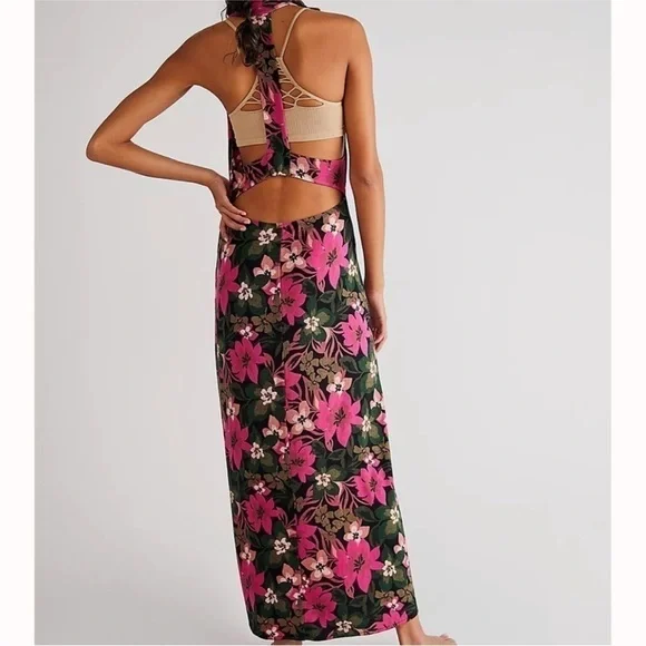 NWT Free People Mimi Floral Printed Maxi Dress - Picture 2 of 3
